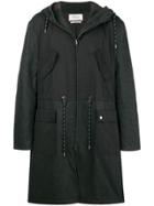 Pringle Of Scotland Drawstring Hood Parka - Grey