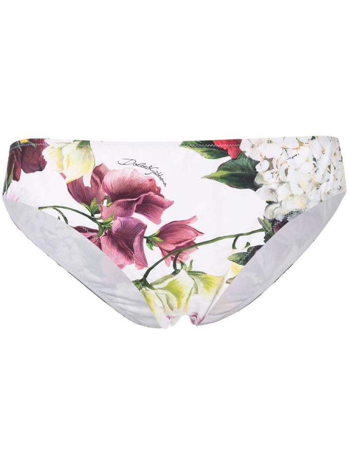 Dolce & Gabbana Floral Print Briefs - White