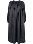 École De Curiosités Flared Oversized Dress - Blue