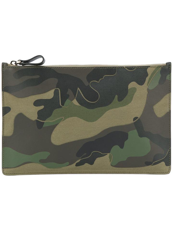 Valentino Garavani Camouflage Clutch - Green