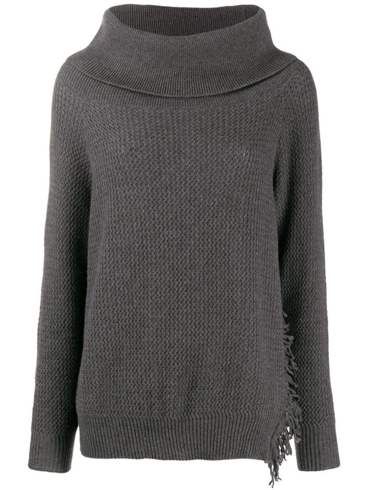 Stella Mccartney Oversized Funnel Neck Jumper - Grey