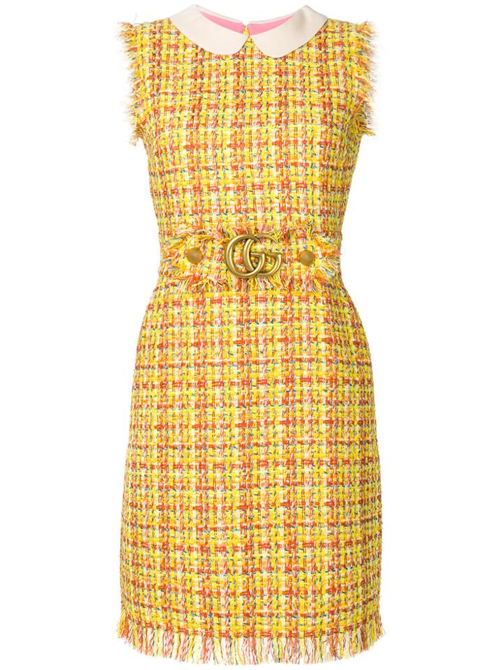 Gucci Tweed Dress - Yellow & Orange