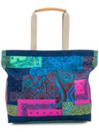 Etro Mixed Paisley Patchwork Tote - Blue