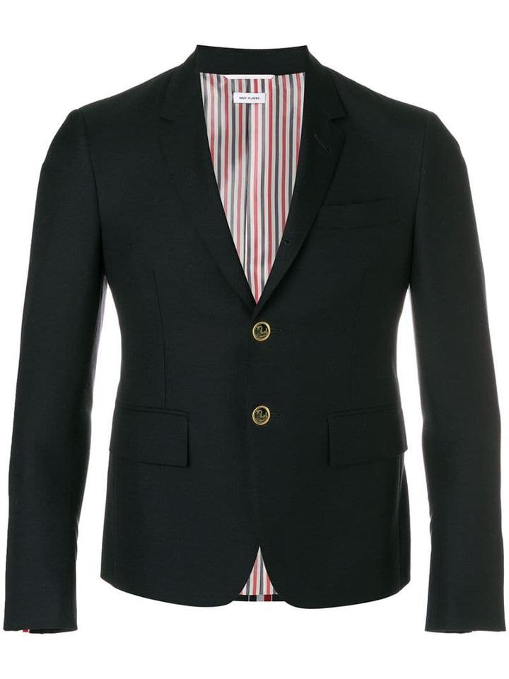Thom Browne Center-back Stripe Sport Coat - Blue