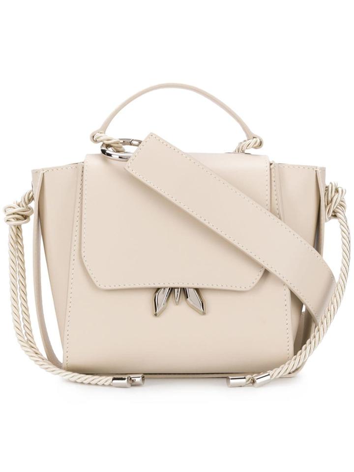 Patrizia Pepe Rope Detail Tote - Neutrals