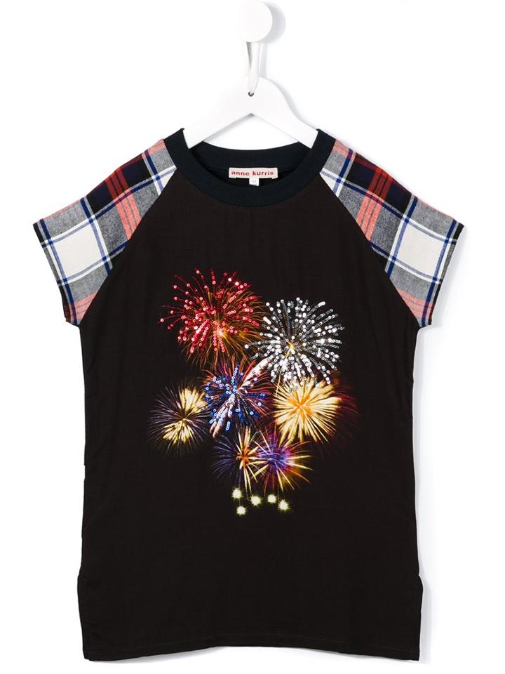 Anne Kurris - 'jane' Fire T-shirt Dress - Kids - Cotton/spandex/elastane/rayon - 6 Yrs, Blue