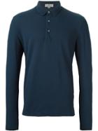Canali Long Sleeve Polo Shirt - Blue