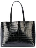 Aspinal Of London - Textured Oversized Tote - Women - Calf Leather - One Size, Black, Calf Leather
