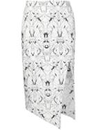 Maticevski 'spider Orchird' Pencil Skirt