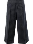 Monse Striped Cropped Trousers - Blue