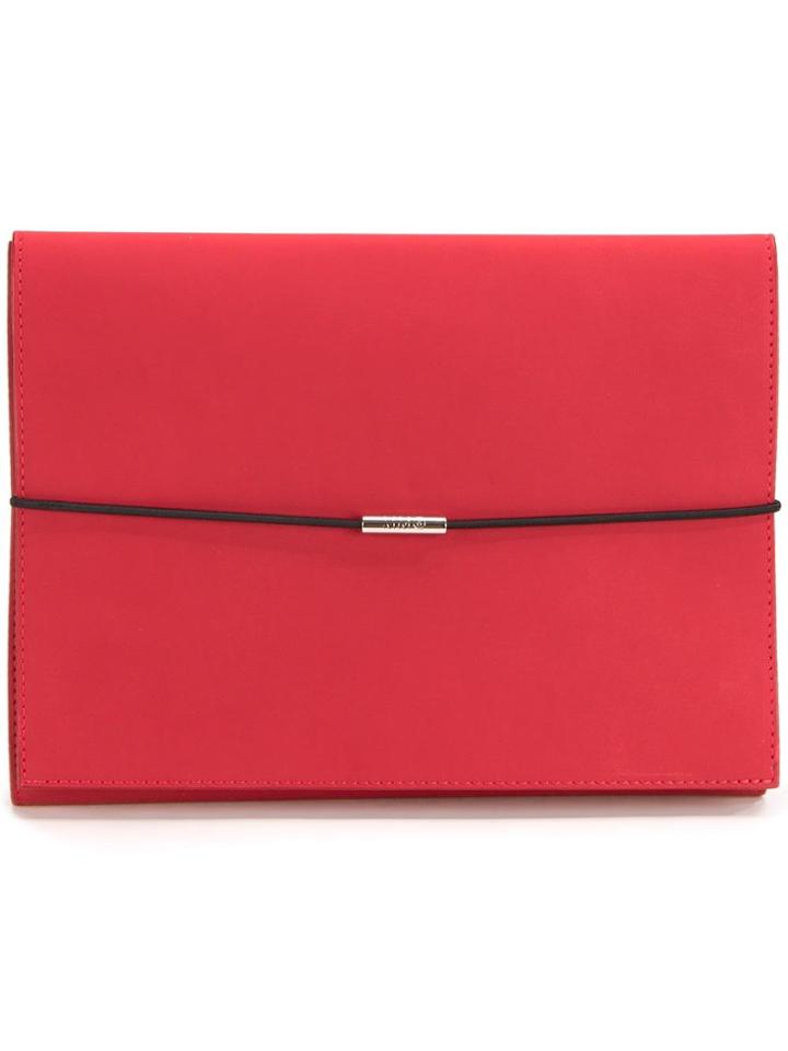 Mm6 Maison Margiela Flat Clutch - Red