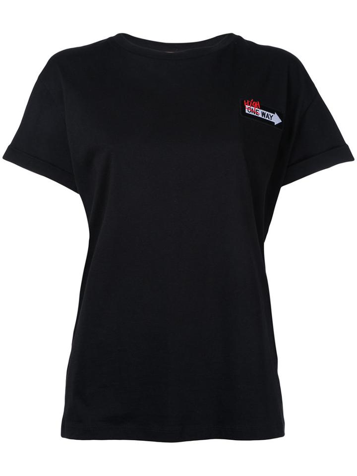 Être Cécile - Slogan T-shirt - Women - Cotton - L, Women's, Black, Cotton