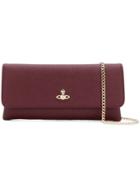 Vivienne Westwood Victoria Flap Closure Clutch - Red