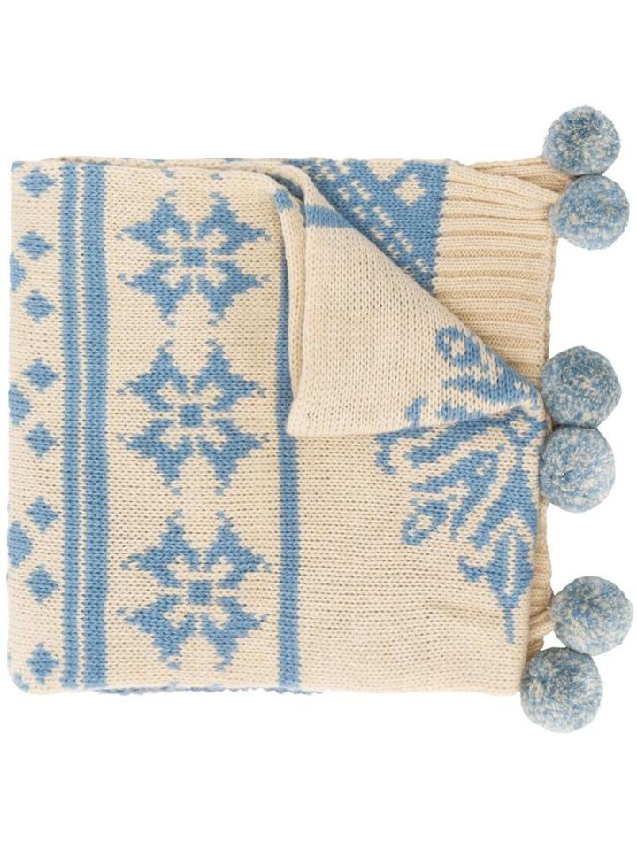 Semicouture Sandro Knit Scarf - Neutrals