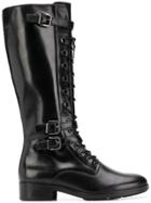 Hogl Lace-up Knee Length Boots - Black