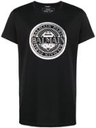 Pierre Balmain Foiled Logo Print T-shirt - Black