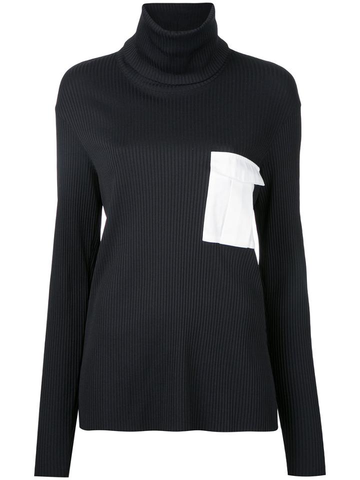 Bassike - Funnel Neck Sweatshirt - Women - Elastodiene/polyamide - 10, Black, Elastodiene/polyamide