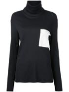 Bassike - Funnel Neck Sweatshirt - Women - Elastodiene/polyamide - 10, Black, Elastodiene/polyamide