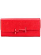 Tod's Double T Wallet - Red
