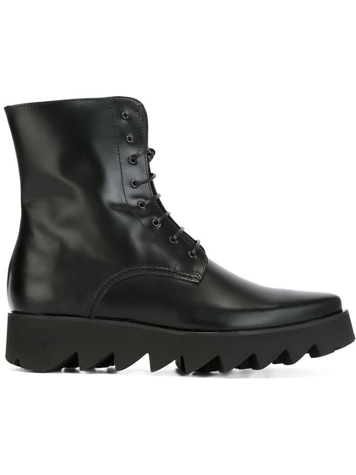 Swear Lace Up Boots, Women's, Size: 40, Black, Leather/rubber