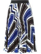 P.a.r.o.s.h. Abstract Print Pleated Skirt