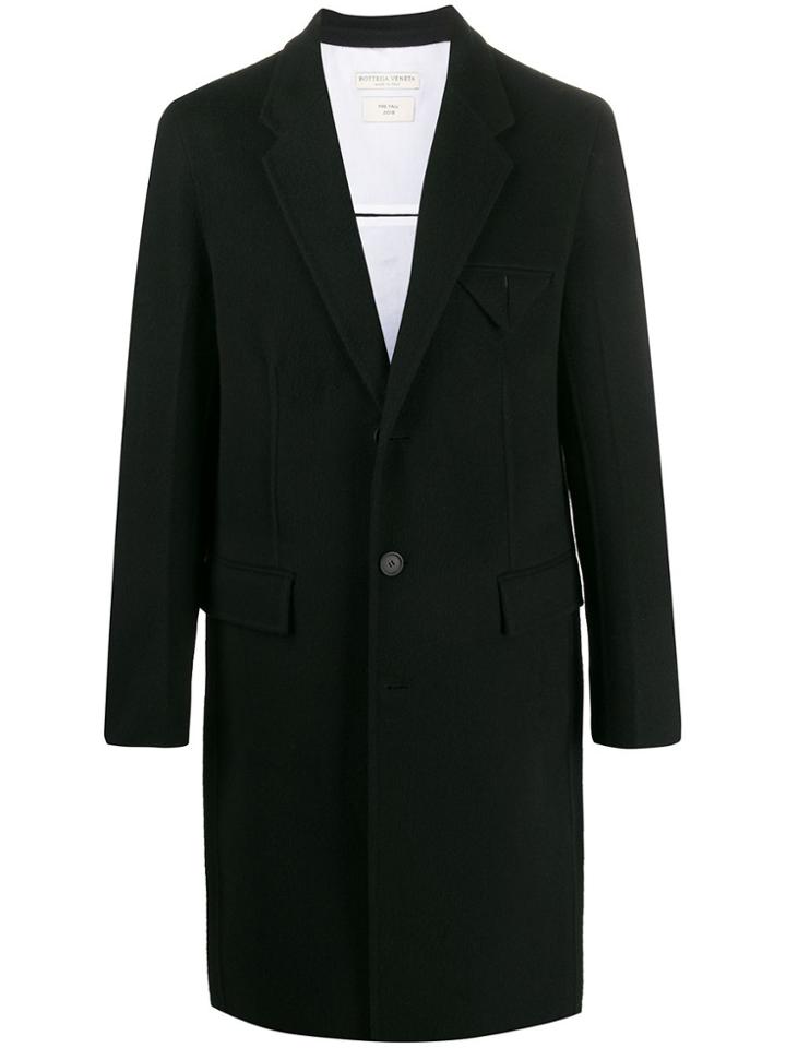 Bottega Veneta Cashmere Single-breasted Coat - Black