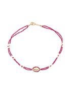 Isabel Marant Beaded Shell Necklace - Pink