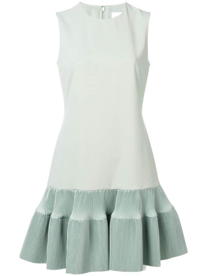 Victoria Victoria Beckham Ruffled Hem Dress - Green