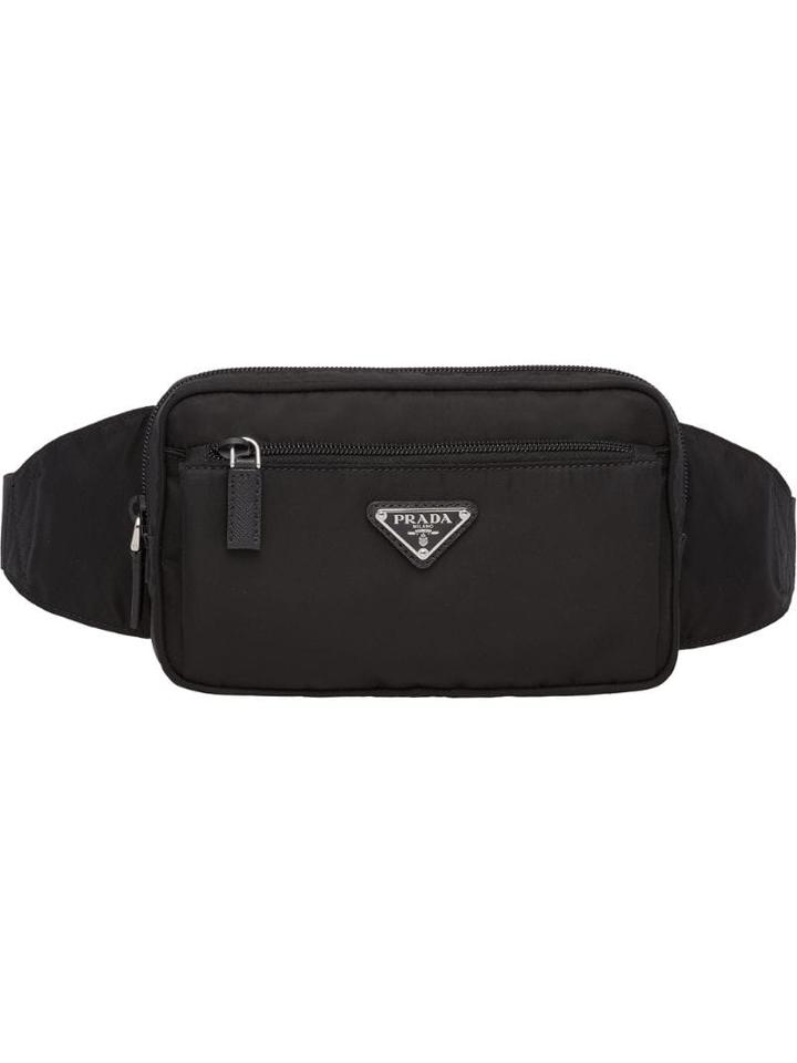 Prada Logo Belt Bag - F0002 Black