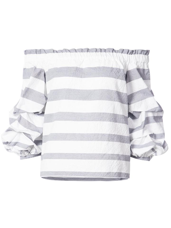 Alexis Puffed Sleeve Top - Blue