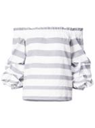 Alexis Puffed Sleeve Top - Blue