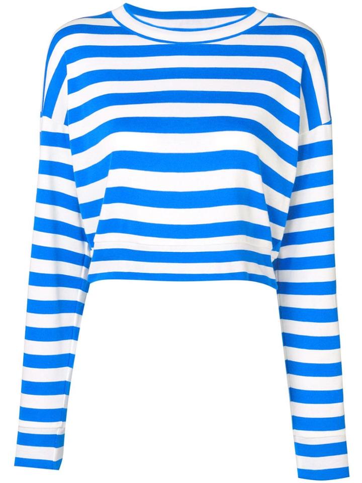 Sonia Rykiel Cropped Sweatshirt - Blue