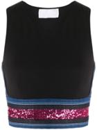 No Ka' Oi Sequin Embroidered Sport Tank Top - Black