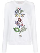 Tory Burch Floral Sweatshirt - White
