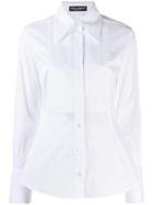Dolce & Gabbana Tailored Tuxedo Shirt - White