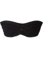 Hervé Léger Bandeau Bikini Top, Women's, Size: Small, Black, Elastodiene/nylon/polyester