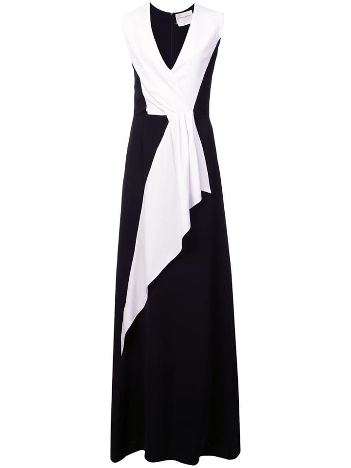 Carolina Herrera Paneled Gown - Black