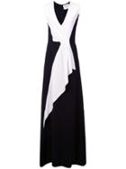 Carolina Herrera Paneled Gown - Black