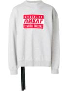 Unravel Project Explicit Terry Panel Sweatshirt - Grey