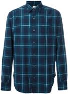 Aspesi Cork Button Down Shirt, Men's, Size: L, Blue, Cotton