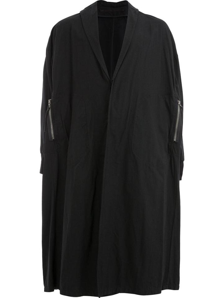 Julius Printed Back Bomber Coat - Black