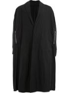 Julius Printed Back Bomber Coat - Black