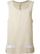 Off-white Stripe Print Detail Knit Vest, Men's, Size: Small, Nude/neutrals, Cotton