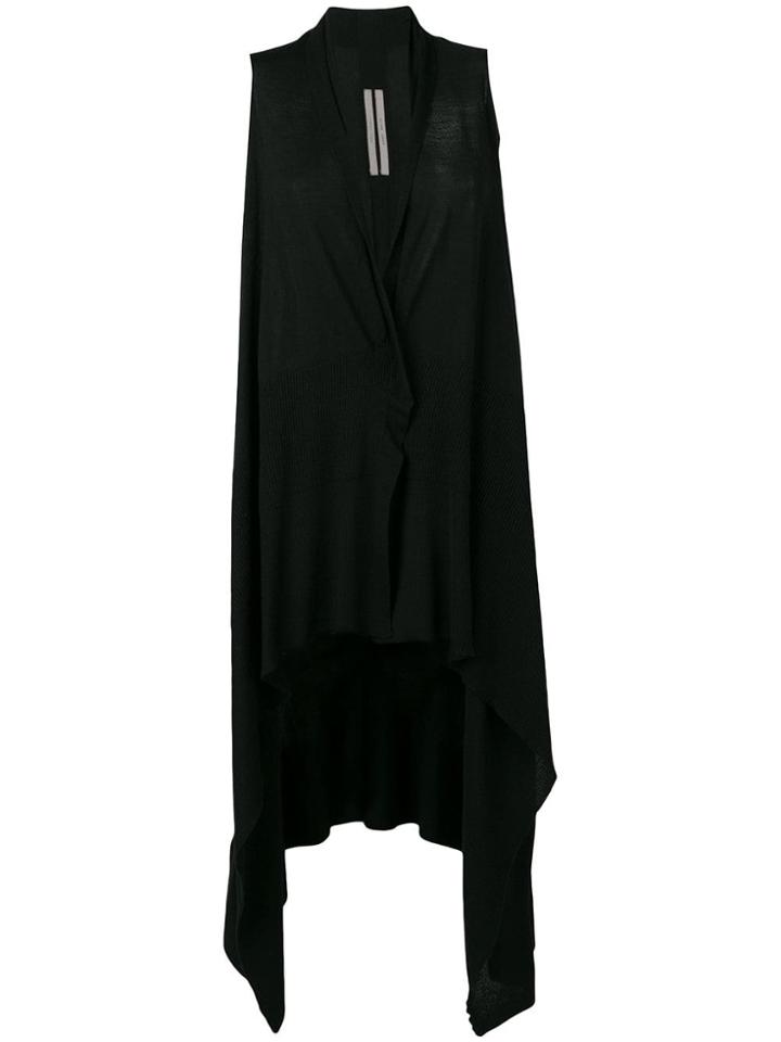Rick Owens Knit Cardigan Vest - 09 Black
