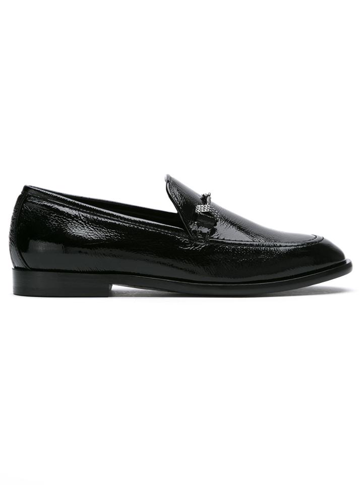 Jimmy Choo Marti Patent Loafers - Black