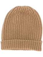 Jil Sander Ribbed Knit Beanie - Neutrals