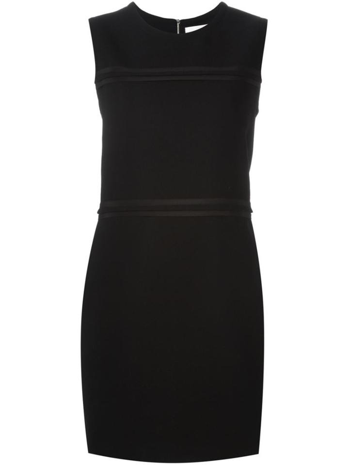 Victoria Victoria Beckham Panelled Sleeveless Dress, Women's, Size: 8, Black, Silk/wool