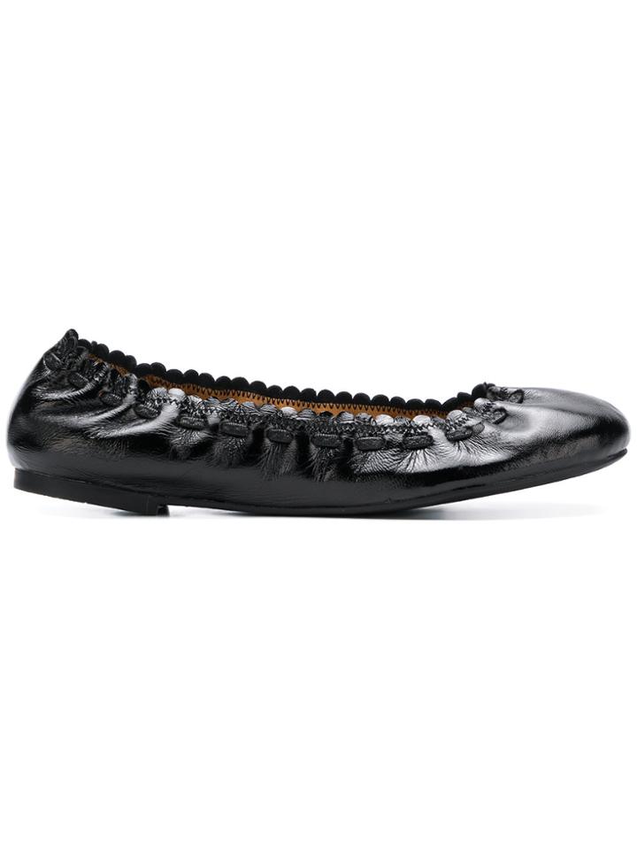 See By Chloé Elasticated Ballerina Shoes - Black