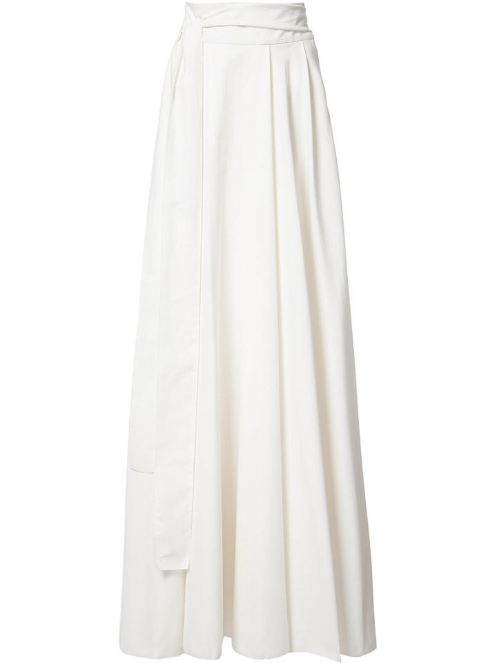 Novis - 'vine' Pleated Skirt - Women - Cotton - 4, Women's, White, Cotton