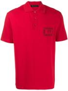 Versace Logo Polo Shirt - Red
